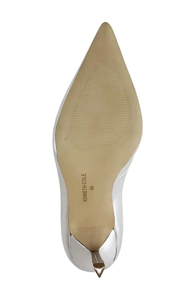 Shop Kenneth Cole New York Beatrix Pointed Toe Pump In Silver