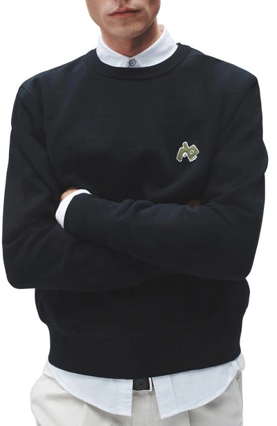 Shop Rag & Bone Monster Crewneck Sweatshirt In Black