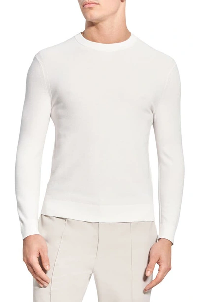 Shop Theory Riland Crewneck Sweater In White