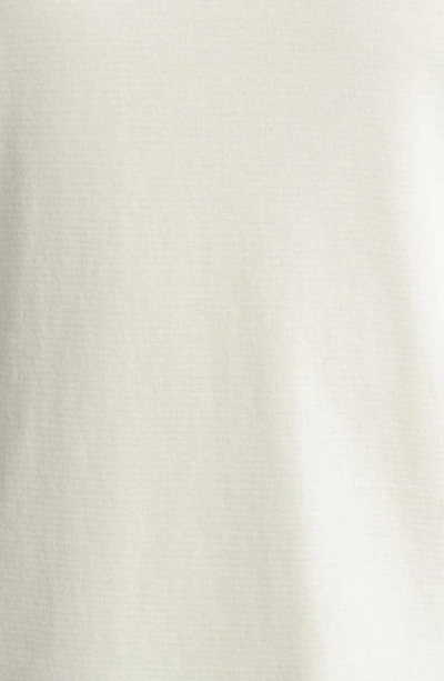 Frame Duo Fold Long Sleeve Cotton T-shirt In White Canvas