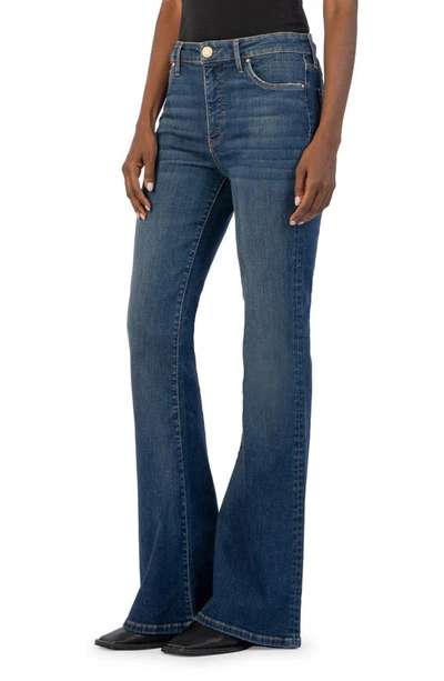 Shop Kut From The Kloth Ana Fab Ab High Waist Super Flare Jeans In Welcome