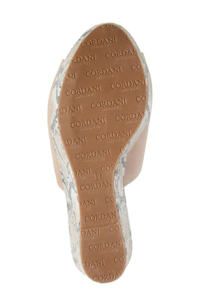 Shop Cordani Helena Wedge Slide Sandal In Crosta Pelle Cipria