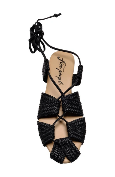 Shop Free People Sunny Gilly Sandal In Black Leather