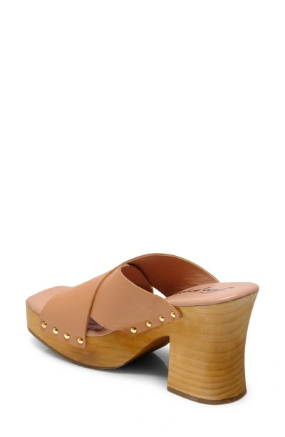 Free People Mallory Platform Slide Sandal In Vachetta