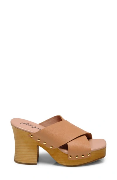 Shop Free People Mallory Platform Slide Sandal In Vachetta