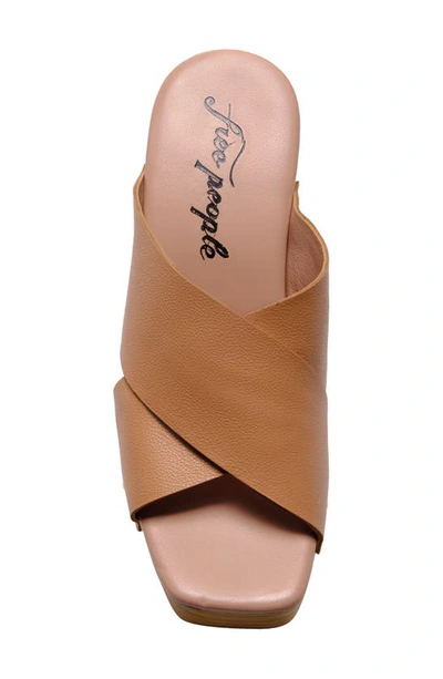 Shop Free People Mallory Platform Slide Sandal In Vachetta