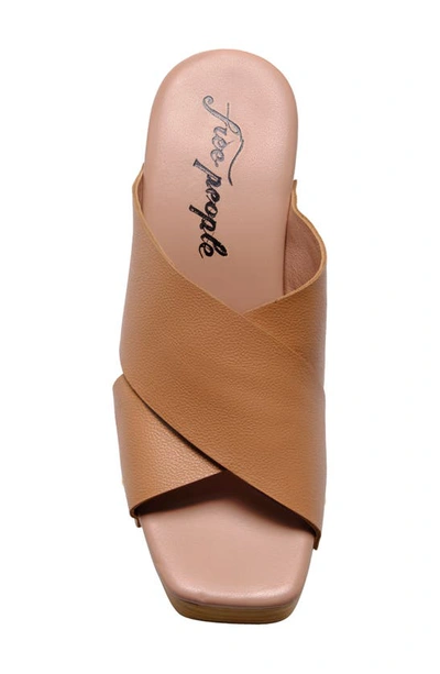 Free People Mallory Platform Slide Sandal In Vachetta
