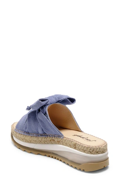 Shop Free People Chapmin Sport Platform Sandal In Denim