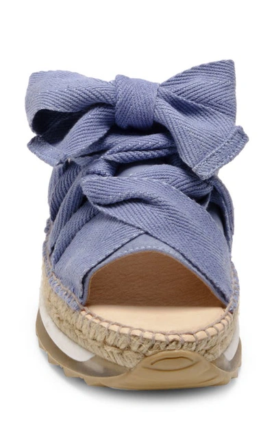 Free People Chapmin Sport Platform Sandal In Denim