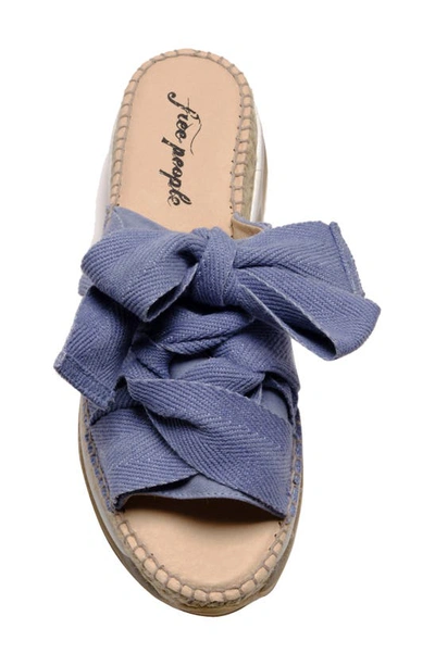 Free People Chapmin Sport Platform Sandal In Denim