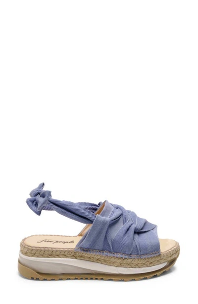 Free People Chapmin Sport Platform Sandal In Denim
