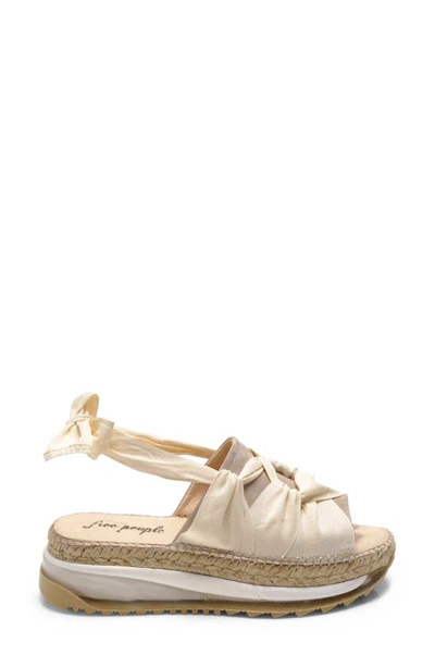 Free People Chapmin Sport Platform Sandal In Ivory