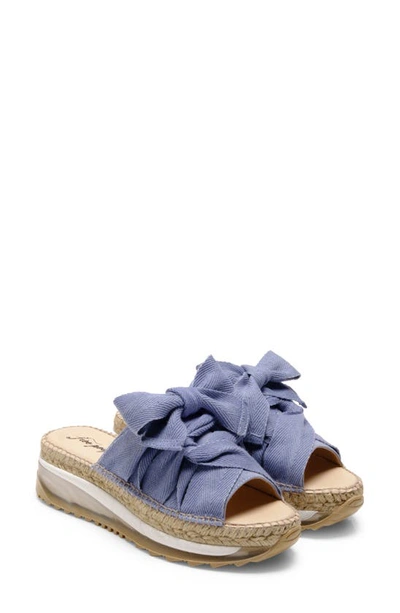 Shop Free People Chapmin Sport Platform Sandal In Denim