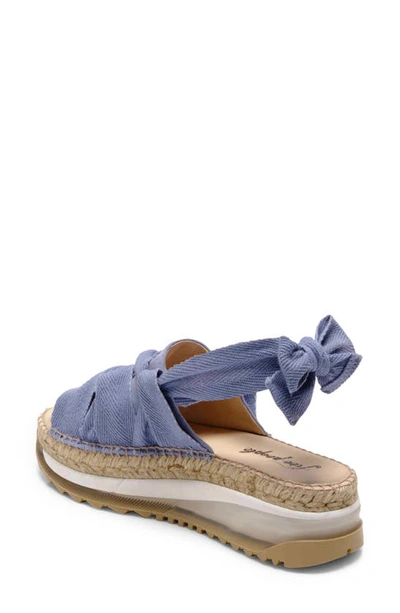 Free People Chapmin Sport Platform Sandal In Denim