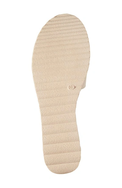 Cordani Bizzy Espadrille Platform Wedge Slide Sandal In Sand-arena Suede