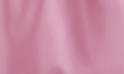 Dessy Collection Corset Ruffle Hem Strapless Satin Midi Dress In Powder Pink