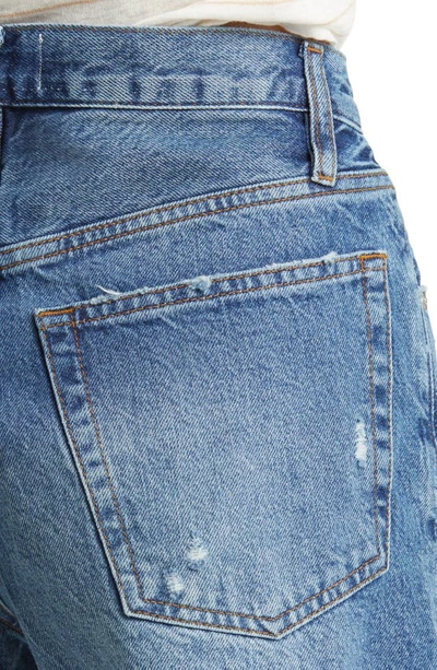 Frame Le Super High Waist Shorts In Mariner