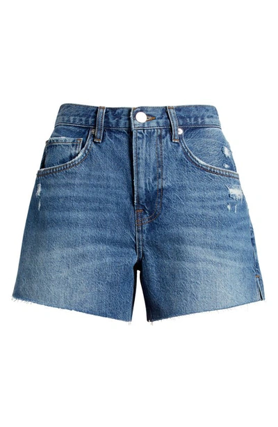 Frame Le Super High Waist Shorts In Mariner