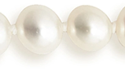 Shop Lagos Luna Freshwater Pearl Necklace In Silver