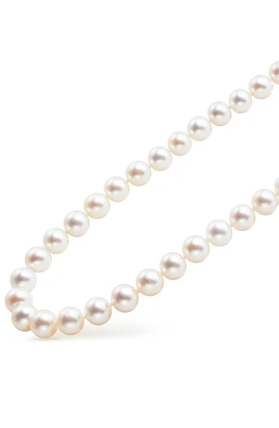 Shop Lagos Luna Freshwater Pearl Necklace In Silver