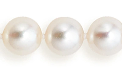 Lagos Luna Freshwater Pearl Necklace In Silver