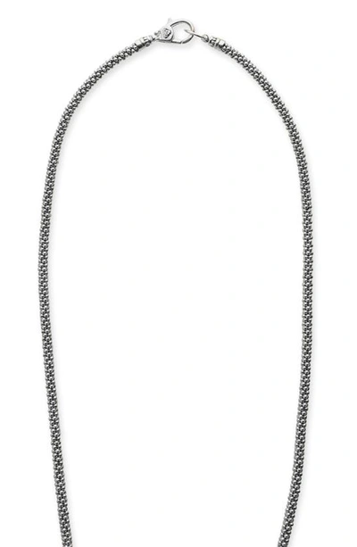 Shop Lagos Luna Freshwater Pearl & Diamond Lux Pendant Necklace In Silver