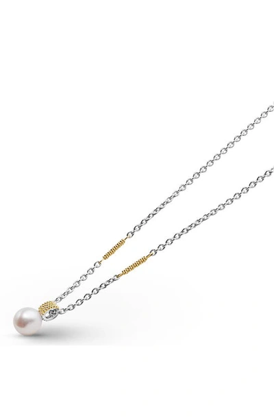 Shop Lagos Luna Freshwater Pearl Pendant Necklace In Luna Pearl