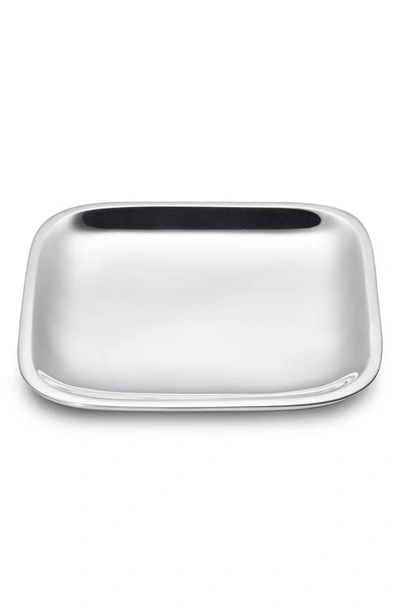 Shop Nambe Square Tray In Silver
