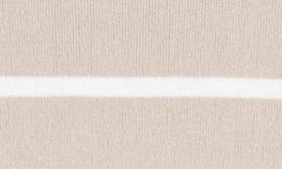 Tahari Stripe Short Sleeve Sweater In Sand Ivory