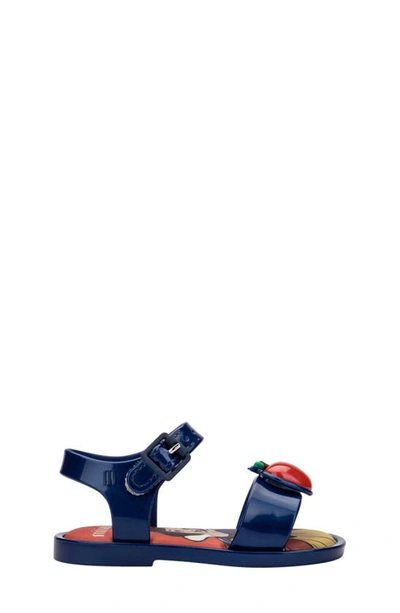 Mini Melissa X Disney Water Resistant Jelly Sandal In Mtl Blue
