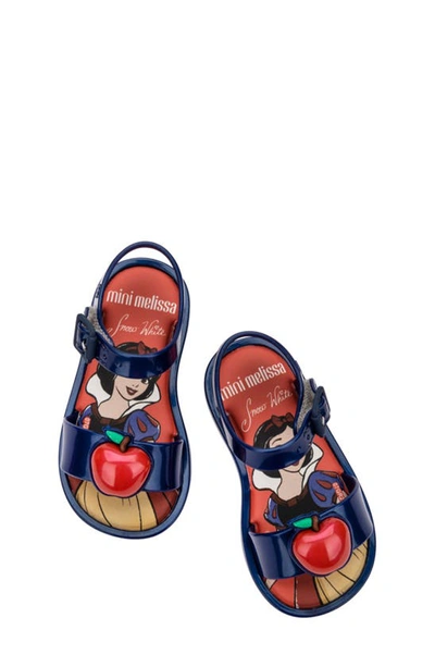 Mini Melissa X Disney Water Resistant Jelly Sandal In Mtl Blue