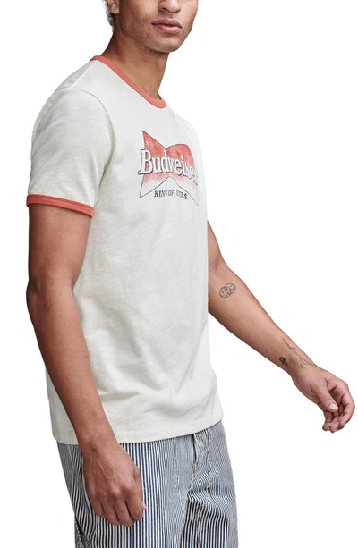 Shop Lucky Brand Budweiser® Logo Cotton Graphic T-shirt In Lilly White