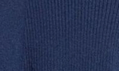 Shop Kobi Halperin Marla Open Cotton Blend Cardigan In Navy