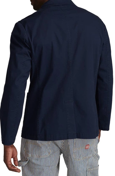 Shop Lucky Brand Washed Cotton Stretch Twill Sport Coat In Parisian Night