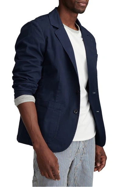Shop Lucky Brand Washed Cotton Stretch Twill Sport Coat In Parisian Night