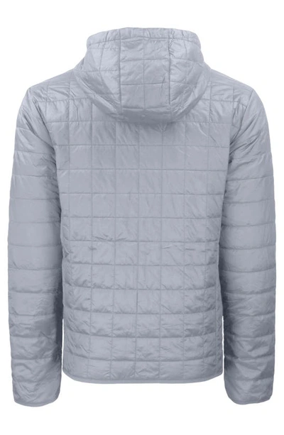 Cutter & Buck Rainier Primaloft Mens Big And Tall Eco Insulated Puffer Jacket In Gray