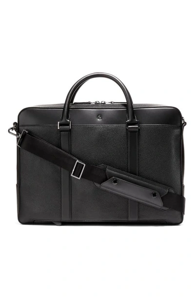 Cole Haan Triboro Leather Briefcase In Black