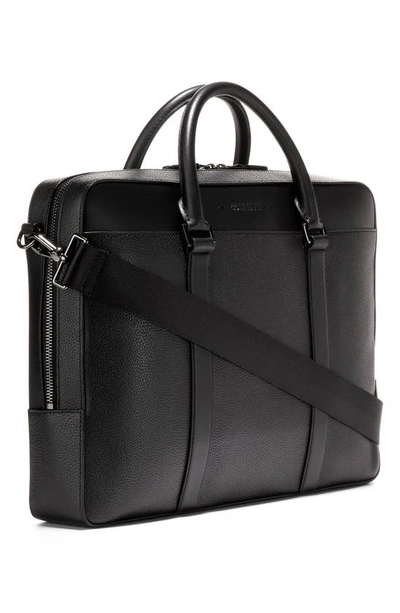 Shop Cole Haan Triboro Leather Briefcase In Black