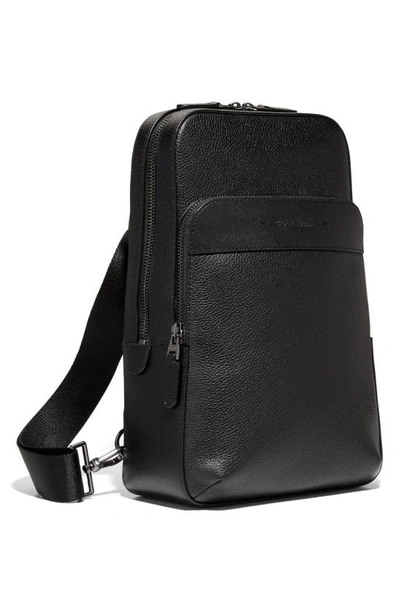 Shop Cole Haan Triboro Leather Sling In Black