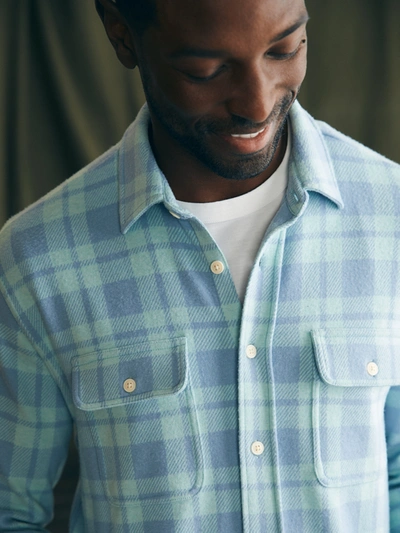 Shop Faherty Legend&trade; Sweater Shirt (tall) In Clearwater Coast Plaid