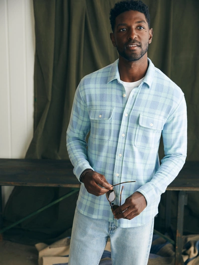 Shop Faherty Legend&trade; Sweater Shirt (tall) In Clearwater Coast Plaid