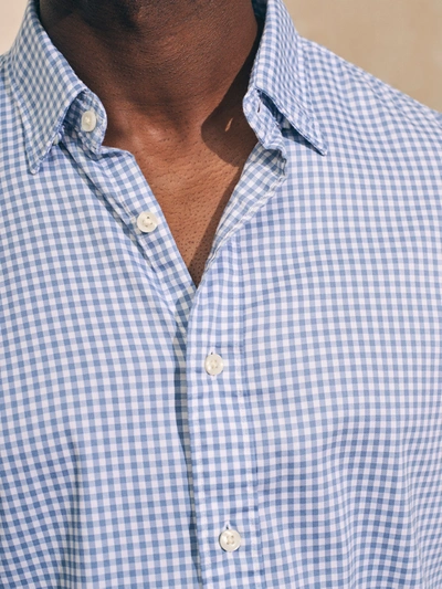 Shop Faherty Movement&trade; Shirt In Light Blue Gingham