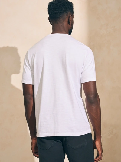 Shop Faherty Sunwashed T-shirt (tall) In White