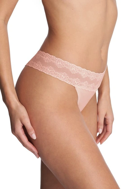 Shop Natori Bliss Perfection Thong In Seashell