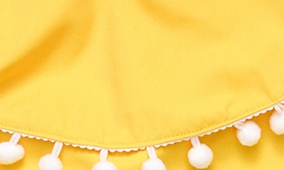 Snapper Rock Toddler, Child Girls Hello Yellow Flounce Bikini In Yellow