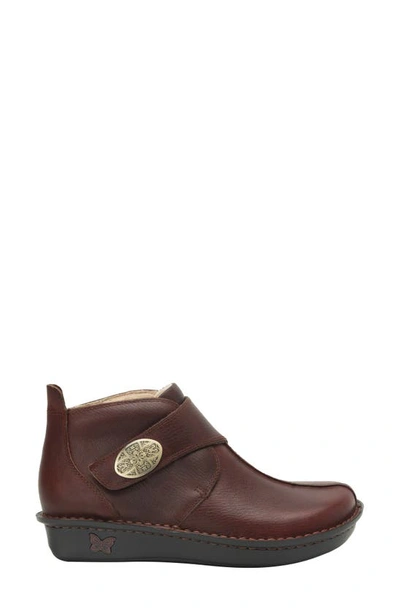 Alegria By Pg Lite Caiti Bootie In Chestnut