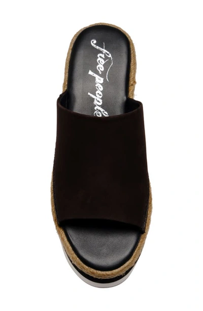 Shop Free People Santorini Platform Slide Sandal In Black