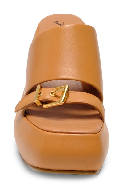 Free People Mila Wedge Slide Sandal In Vachetta