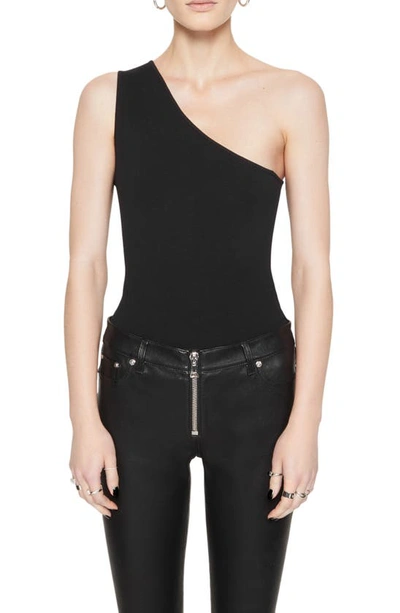 Shop Rebecca Minkoff Bonnie One-shoulder Bodysuit In True Black