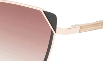 Shop Glemaud X Tura 59mm Cat Eye Sunglasses In Rose Gold